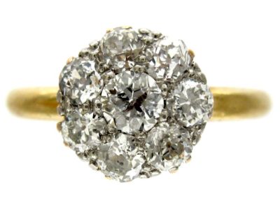 Diamond Edwardian Cluster Ring