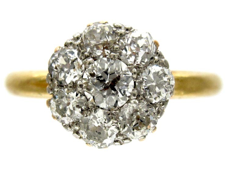 Diamond Edwardian Cluster Ring