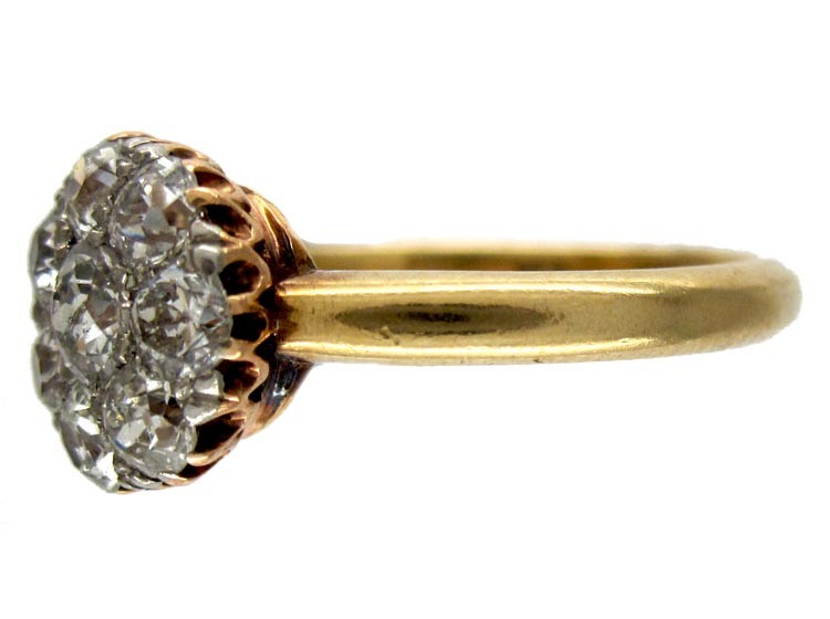 Diamond Edwardian Cluster Ring