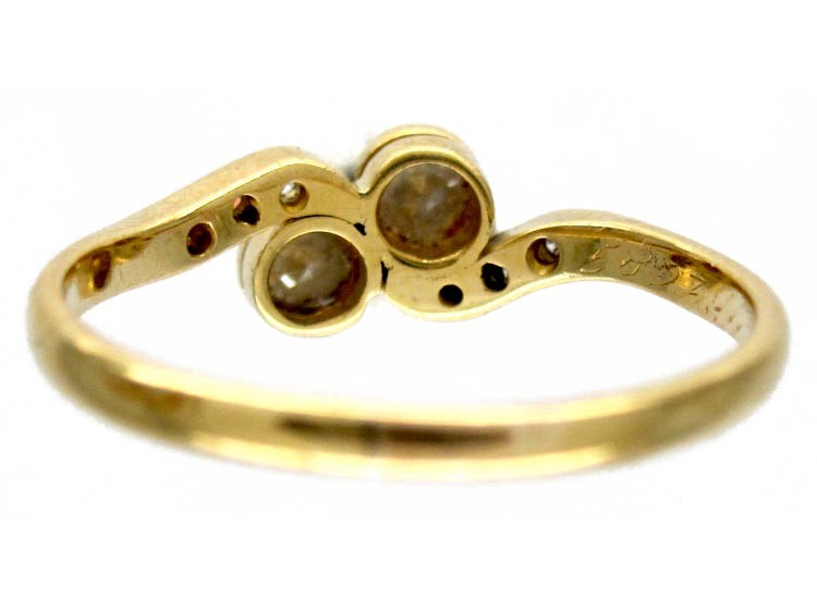 Diamond Crossover Ring