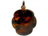 Tortoishelle Pique Pansy Pendant