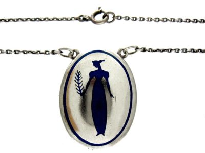 Wienner Werkstadt Silver & Enamel Pendant