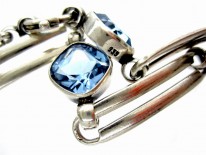 Silver & Blue Zircon Bracelet