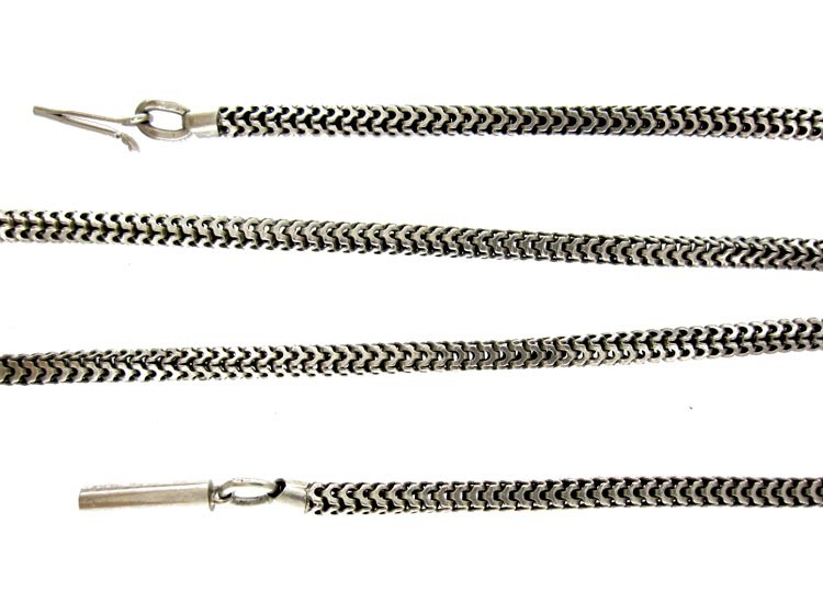 Silver Victorian Snake Chain