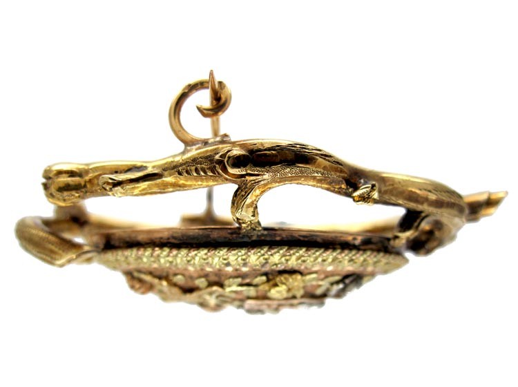 French 4 Colour Gold Brooch