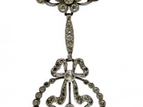 Edwardian Silver & Paste Pendant