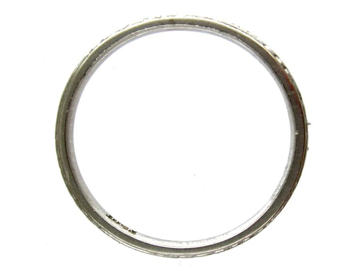 Platinum Art Deco Wedding Ring