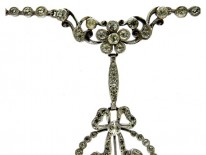 Edwardian Silver & Paste Pendant
