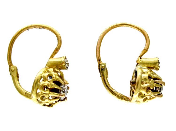 Diamond 18ct Gold Earrings