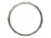Platinum Art Deco Wedding Ring