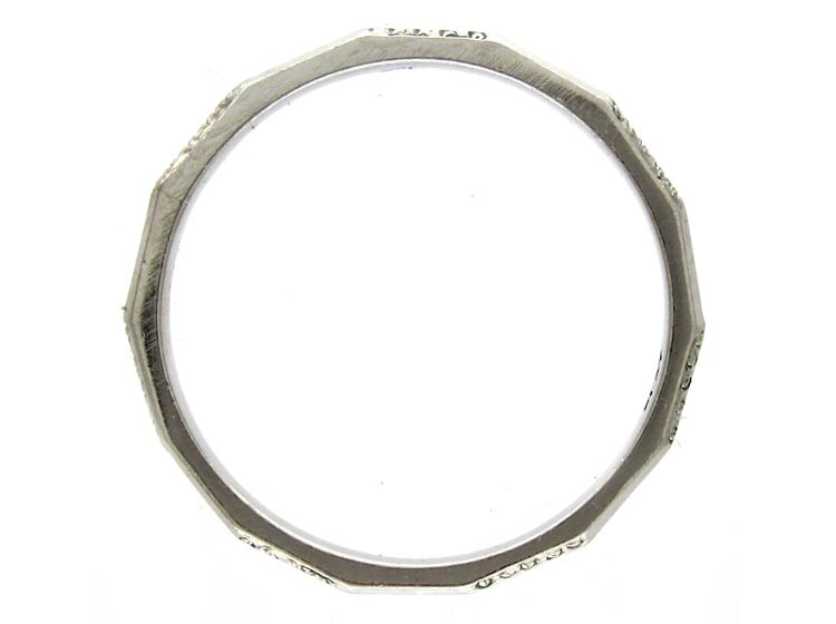 Platinum Art Deco Wedding Ring