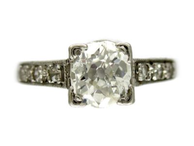 Diamond Art Deco Ring