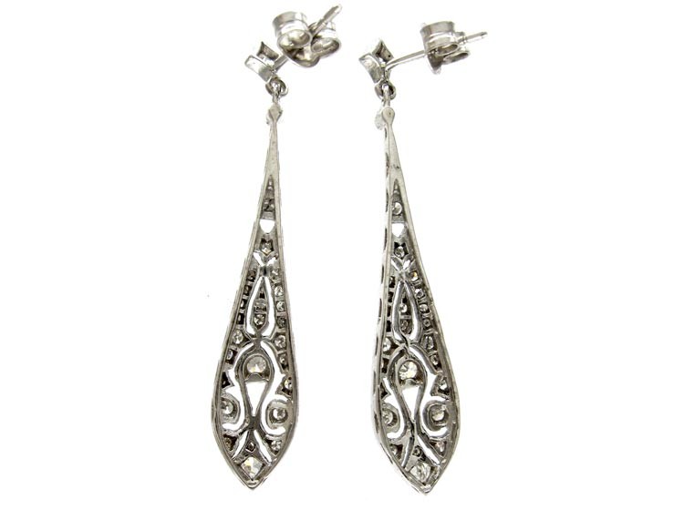 Diamond Drop Earrings