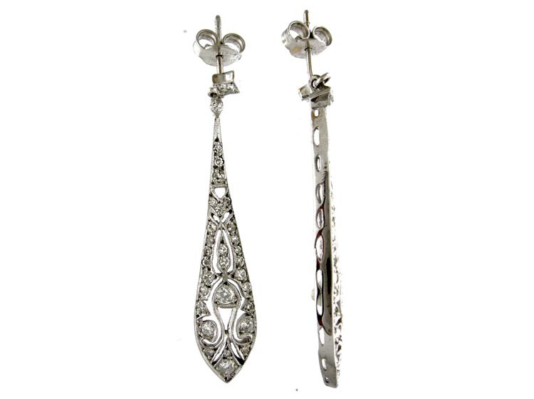 Diamond Drop Earrings