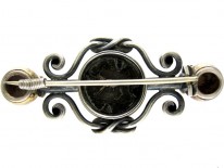 Victorian Classical Silver Brooch