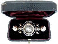Victorian Classical Silver Brooch
