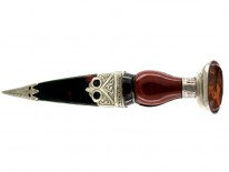 Scottish Silver Dirk Brooch