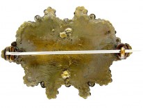 Georgian Chagreen & Cut Steel Brooch