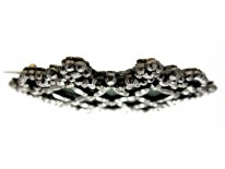 Georgian Chagreen & Cut Steel Brooch