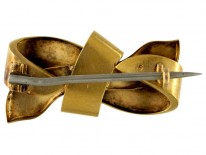 Victorian Diamond Bow Brooch