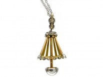 1950s Parasol Diamond-Set Pendant