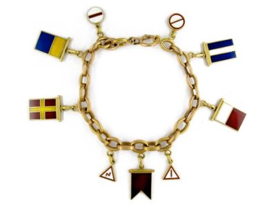 Gold Yachting Charm Bracelet