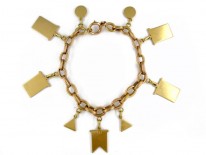 Gold Yachting Charm Bracelet
