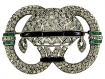 Art Deco Paste Brooch