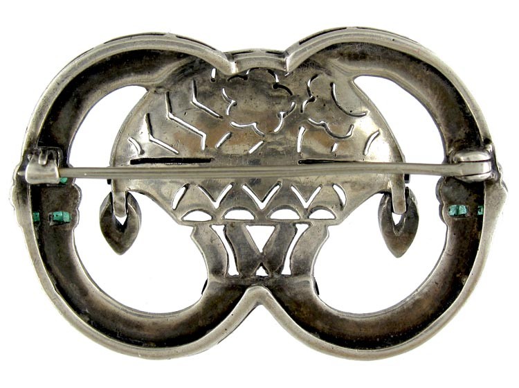 Art Deco Paste Brooch