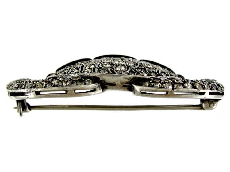 Art Deco Paste Brooch