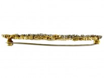 Gold & Diamond Retro Brooch