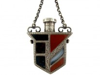 Scottish Silver & Agate Scent Bottle