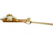 Edwardian Gold, Opal & Diamond Pendant
