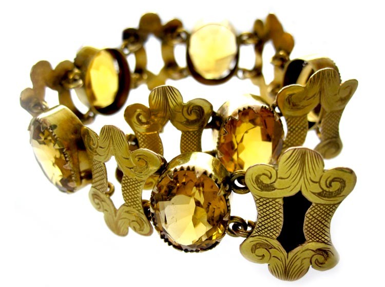 15ct Gold & Citrine Bracelet