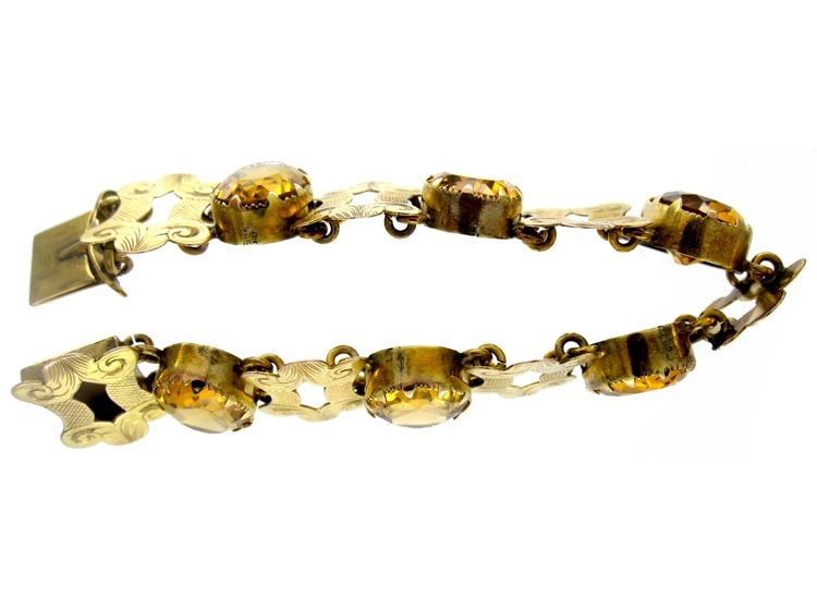15ct Gold & Citrine Bracelet