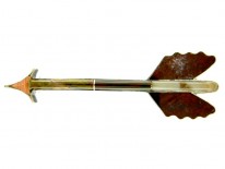 Scottish Agate & Silver Arrow Brooch