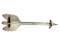 Scottish Agate & Silver Arrow Brooch
