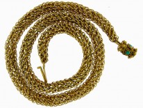 Georgian Woven 18ct Gold Chain