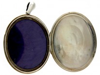 Large Silver Victorian Locket