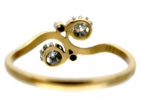 Diamond Art Nouveau Ring