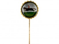 Rock Crystal Reverse Intaglio of A Racehorse