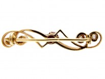 Ruby & Diamond Austrian Brooch