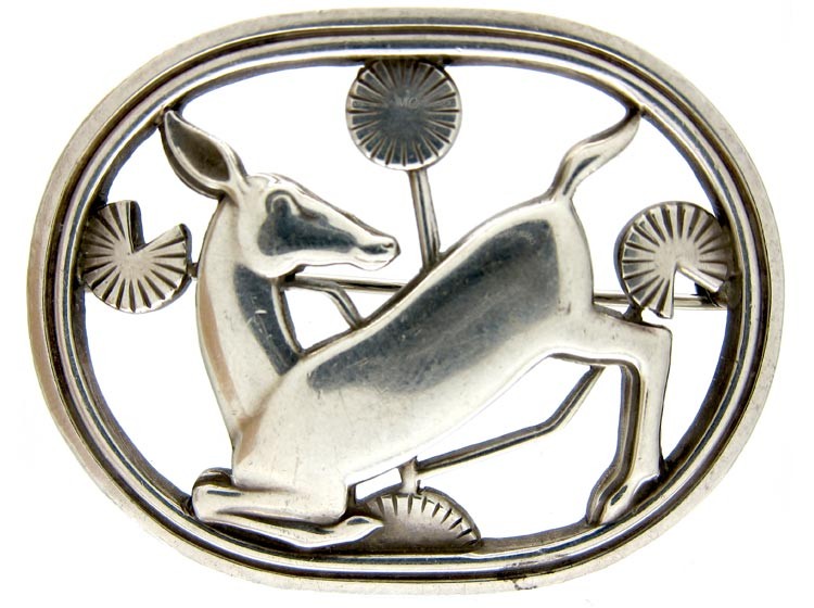 Georg Jensen Fawn Brooch