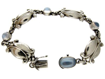 Georg Jensen Silver Moonstone Bracelet Georg Jensen Silver Moonstone Bracelet