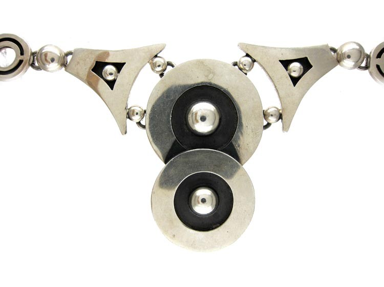 Silver Mexican Necklace by Rodriguez