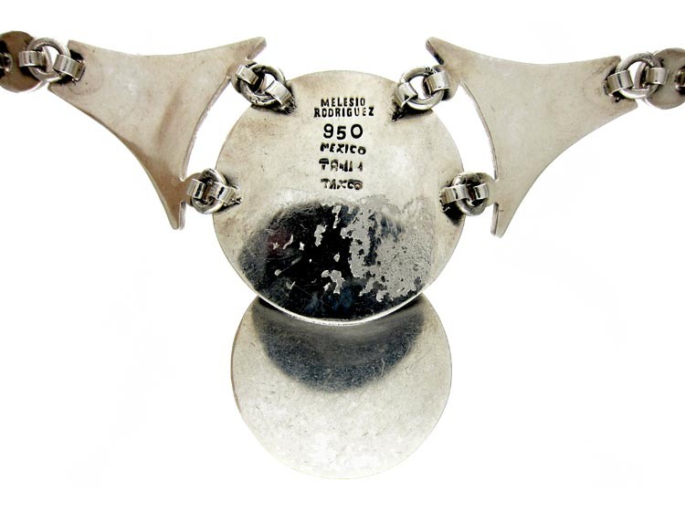 Silver Mexican Necklace by Rodriguez