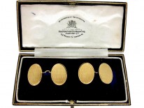 18ct Gold Pair of Goldsmiths & Siversmiths Cufflinks