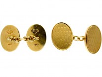 18ct Gold Pair of Goldsmiths & Siversmiths Cufflinks