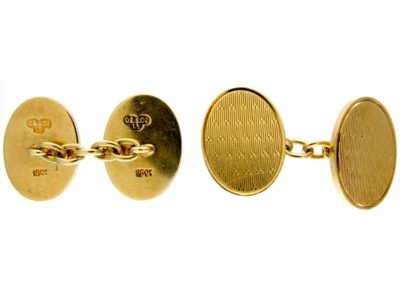 18ct Gold Pair of Goldsmiths & Siversmiths Cufflinks