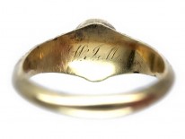 18ct Gold Georgian Foiled Citrine Ring